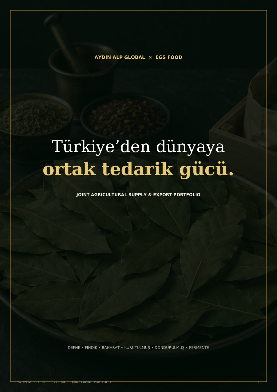 ORTAK TEDARİK VE İHRACAT KATALOĞU, 1