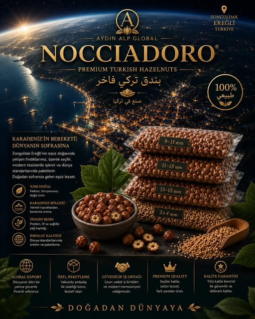Orta Doğu pazarı için NOCCIADORO fındık sunumu